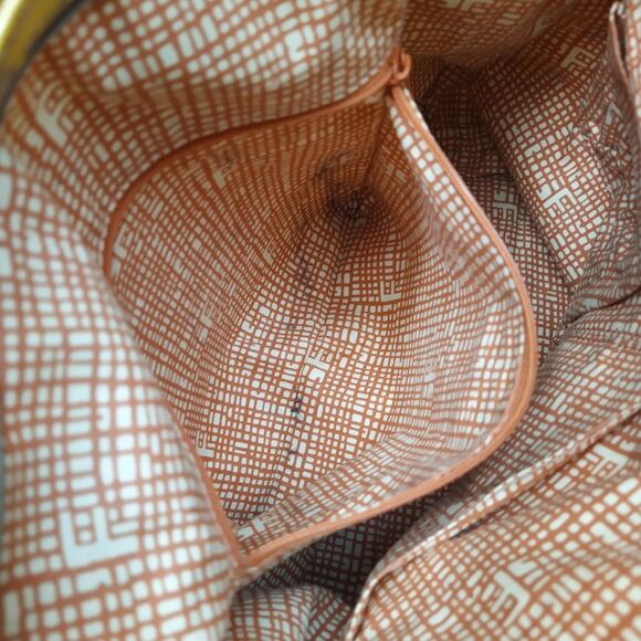 Fossil Key Per Yellow Coated Canvas Leather Trim Ladybug Printed Tote Bag - Picture 10 of 14